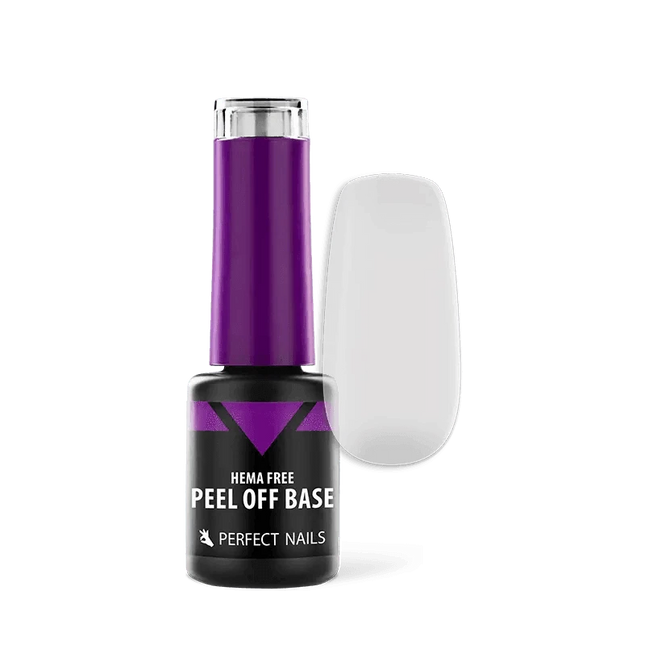 Perfect Nails HEMA FREE Peel-off gelinio lako bazė 4 ml – be HEMA sudėties, lengvai nuimama profesionali nagų bazė