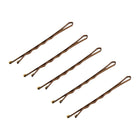 BeautyKit plaukų segtukai E-57 auksiniai 5,6 cm 120 vnt – metaliniai kirpyklos segtukai plaukų sekcijoms
