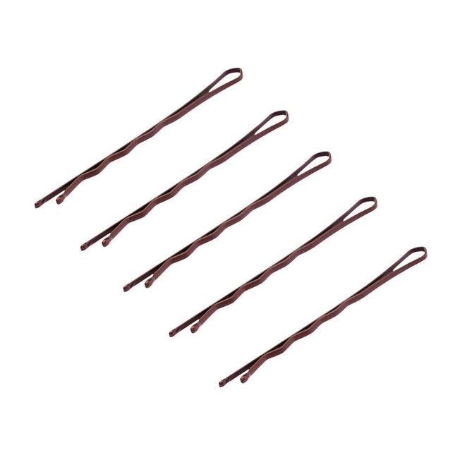 BeautyKit plaukų segtukai kirpykloms E-58 5,6 cm vario spalvos 120 vnt – metaliniai segtukų rinkinys kirpyklai