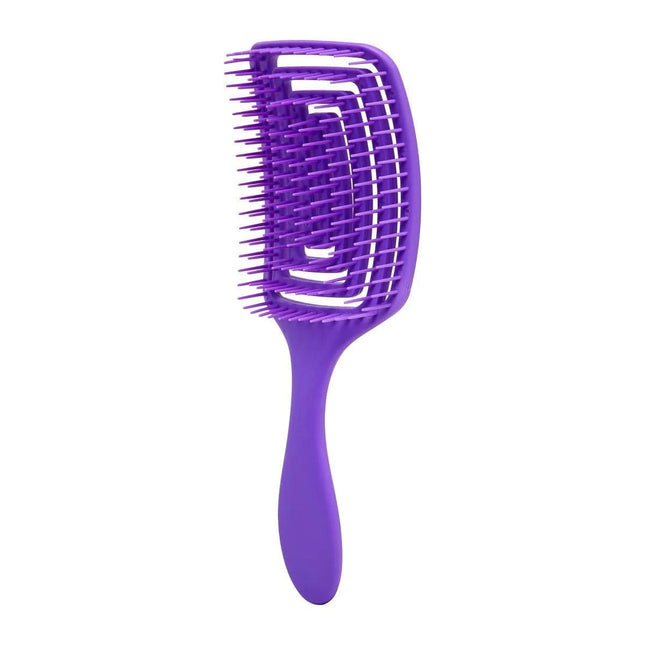 BeautyKit lankstus plaukų šepetys O-327 violetinis kirpyklos įrankis kasdieniam šukavimui