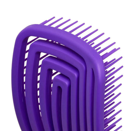 BeautyKit O-327 plaukų šepetys kirpyklai skirtingiems plaukų tipams violetinis