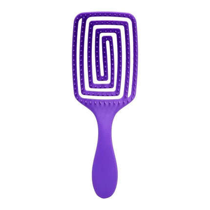 BeautyKit O-327 violetinis šepetys drėgnų ir sausų plaukų šukavimui kirpykloje