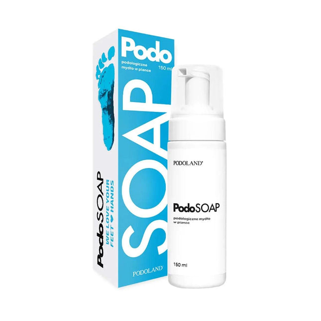 Podoland PodoSoap podologinis putų muilas 100ml – valomasis, drėkinamasis pėdų ir rankų muilas salonams