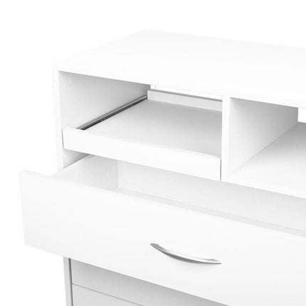 Baltas BeautyKit Y-200 vežimėlis-spintelė podologui – ergonomiška įrankių laikymo sistema