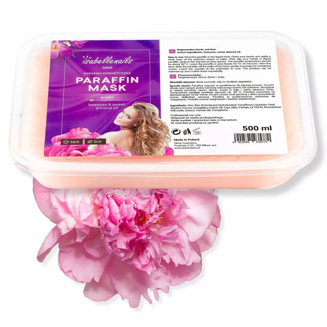 Isabelle Sweet Love parafinas 500 ml manikiūrui ir pedikiūrui – drėkinantis rankų ir kojų SPA procedūroms