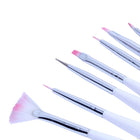 BeautyKit nagų dailės teptukai 7 vnt. – profesionalus rinkinys manikiūro salonams tiksliam nagų dizainui