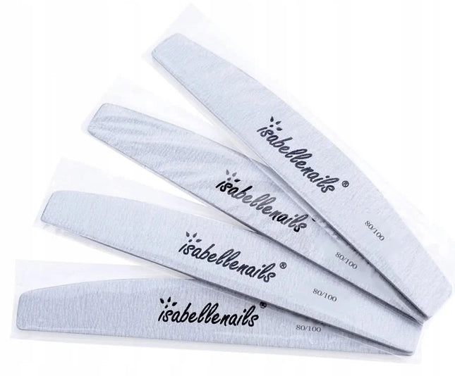 BeautyKit ISABELLENAILS nagų dildė 80/100 granuliacijos – profesionali manikiūro priemonė salonams, 25 vnt. pakuotė