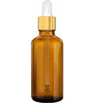 BeautyKit stiklinis rudas buteliukas su pipete 10 ml – tiksliam kosmetikos serumo dozavimui