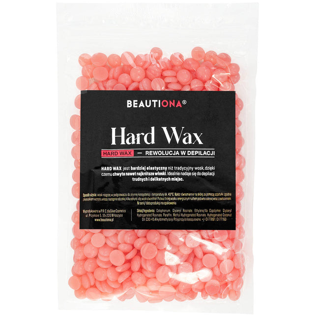 Kietasis depiliacijos vaškas granulėmis PINK, 100 g, Beautiona prekės ženklo