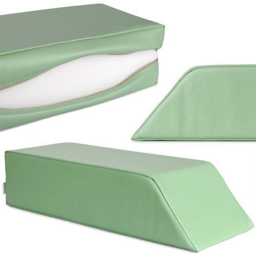 Habys Vinyl Flex K022 pozicionavimo atrama 67/53x25x15 cm žalia – ergonomiška pagalba masažo procedūroms
