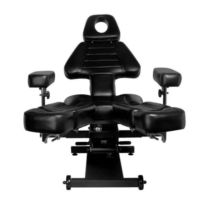Tatuiruočių kėdė PRO INK 606 iš šono – ergonomiškas atlošas ir reguliuojamos dalys