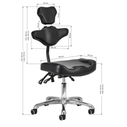 PRO INK 973 kėdė medicinos kabinetui – higieniška, ergonomiška, funkcionali