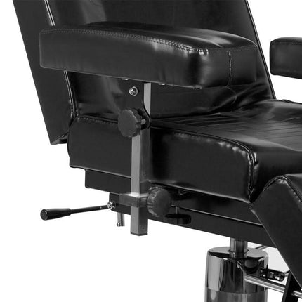 Tatuiruočių kėdė PRO INK 210H sudėtingoms procedūroms – juoda, reguliuojama, profesionali