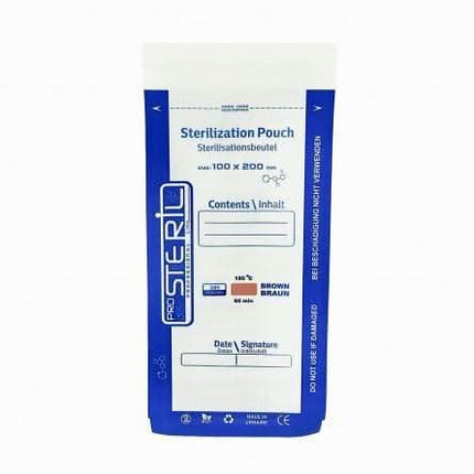 PRO STERIL sterilizavimo vokai su vidiniais indikatoriais, 50x200 mm., 100 vnt., combi - Beauty Kit