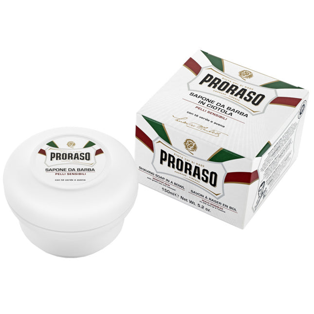 Proraso WHITE LINE skutimosi muilas jautriai odai 150ml – profesionalus barberių pasirinkimas salonams