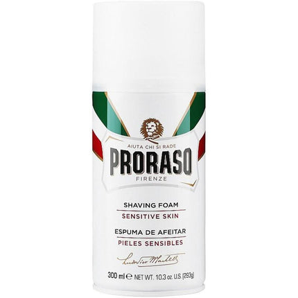 Proraso White Line Shaving Foam skutimosi putos jautriai odai, 300ml - Beauty Kit