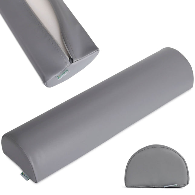 Habys pusvolelis 60x15x10 cm Vinyl Flex K029 pilkos spalvos – profesionalus masažo pagalbinis įrankis salonams
