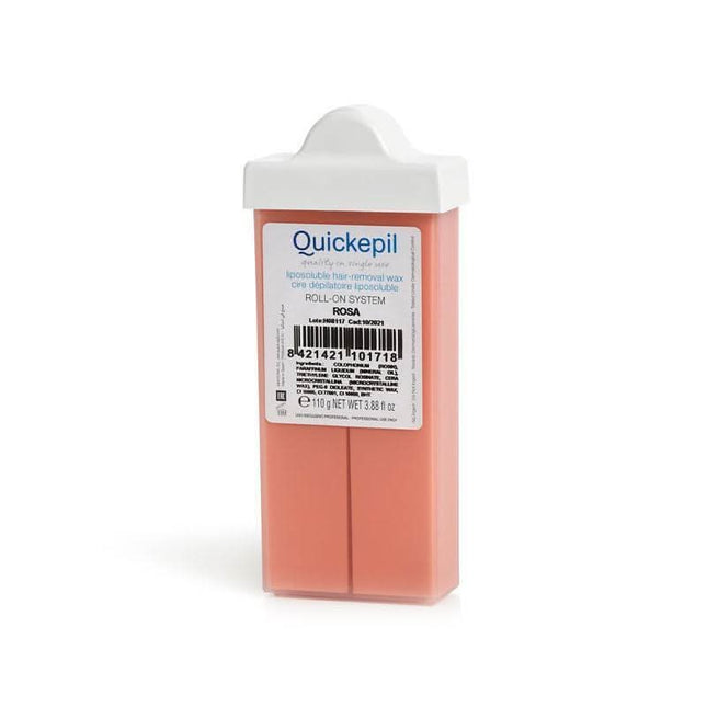 QUICKEPIL ROSA SMALL depiliacijos vaško kasetė 110g – tiksli veido depiliacija antakiams, viršlūpei ir smakrui