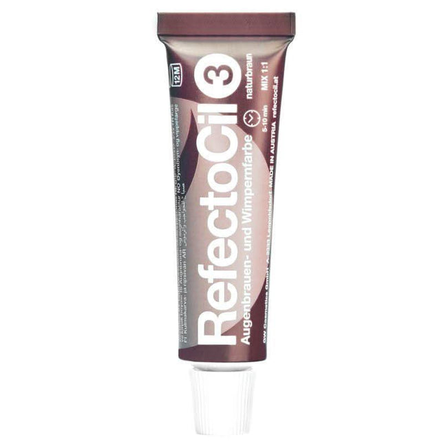REFECTOCIL antakių ir blakstienų dažai natūrali ruda Nr. 3 15 ml – profesionali kosmetika salonams
