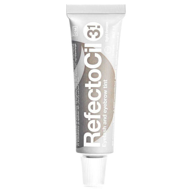 RefectoCil antakių ir blakstienų dažai šviesiai ruda Nr. 3.1 15 ml – profesionalūs geliniai dažai salonams