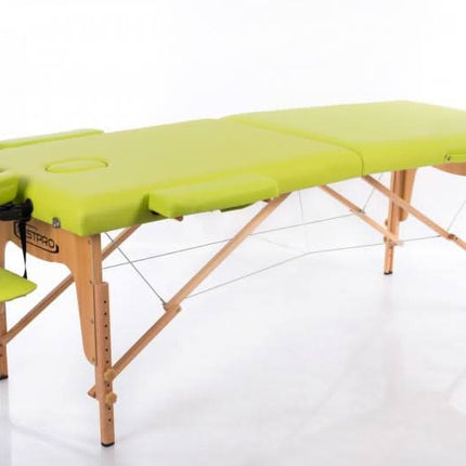 RESTPRO Classic-2 Olive profesionalus masažo stalas salonams – ergonomiška kušetė masažo procedūroms