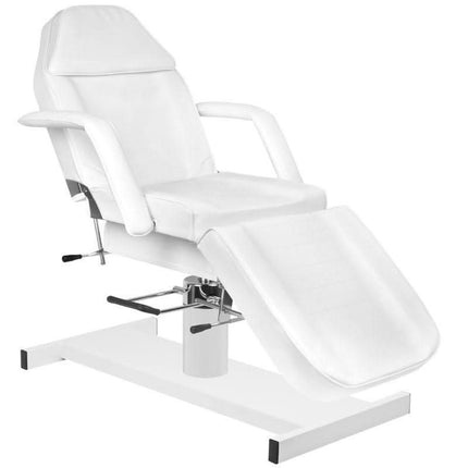 BeautyKit trijų elementų kosmetologijos kabineto baldų rinkinys su hidrauliniu gultu ir LED lupa
