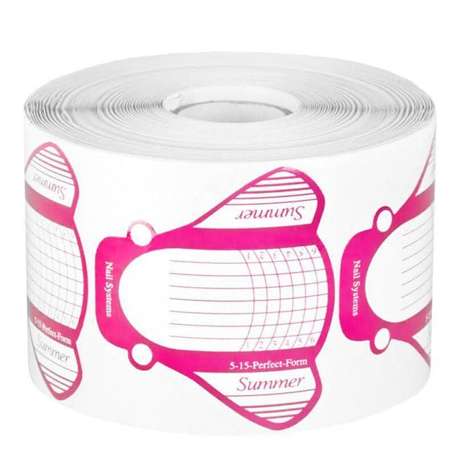 BeautyKit CICADA NF1007 rožinės nagų priauginimo formelės 500 vnt. – vienkartinės, tinka akrilo ir gelio metodui