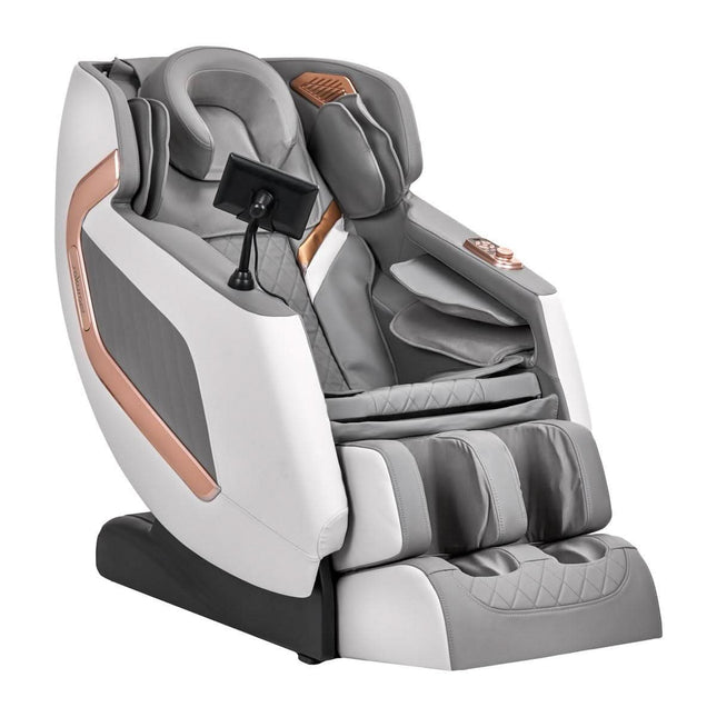 SAKURA Classic 802A White Grey pilkas masažinis krėslas salonams ir SPA zonoms atsipalaidavimui