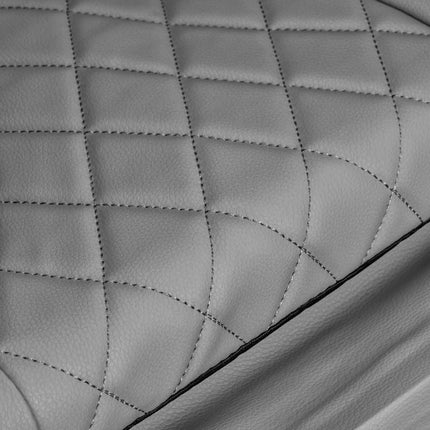 SAKURA Classic 802A pilkas krėslas visiškam atsipalaidavimui be sudėtingo valdymo