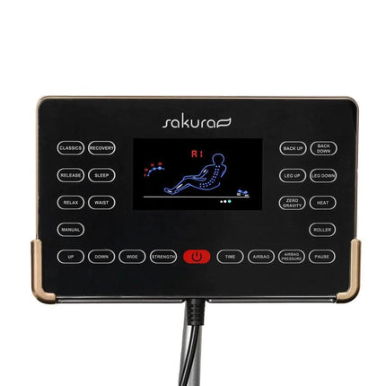 Masažinis krėslas grožio salonui SAKURA 808 – patvarūs baldai juodos spalvos