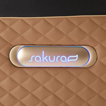 Masažinis krėslas SAKURA STANDART 801 šoninė perspektyva – ergonomiška atrama nugarai ir kojoms