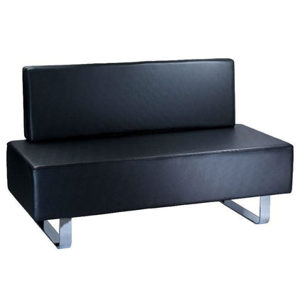 BS salono laukiamojo sofa MESSINA BD-6713 juoda – ergonomiška sėdimoji vieta grožio salonų lankytojams