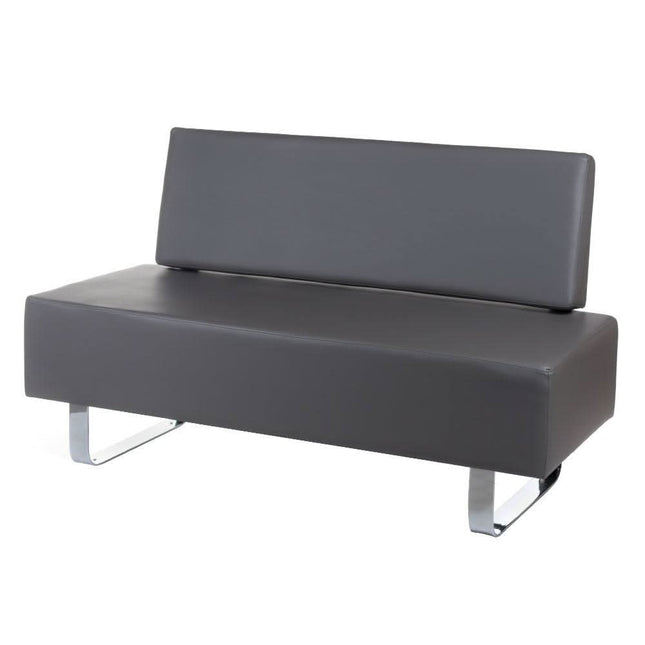 BS salono laukiamojo sofa MESSINA BD-6713 pilka – ergonomiška sėdimoji vieta grožio salonui