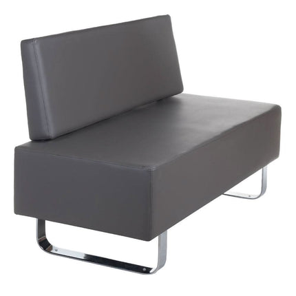 BS BD-6713 MESSINA laukiamojo sofa profesionaliam salonui – patvarūs gobeleno apmušalai pilkos spalvos