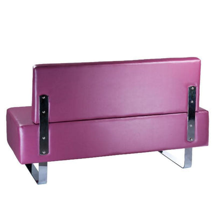 BS MESSINA BD-6713 rožinė sofa grožio salonui ar kirpyklai – modernus dizainas laukiamiesiems