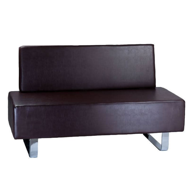 BS Salono laukiamojo sofa MESSINA BD-6713 ruda – ergonomiška sėdėjimo vieta grožio salonų klientams
