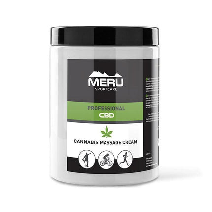SARA BEAUTY MERU masažinis kremas su CBD 1000 ml – profesionalus relaksacinis kremas kosmetologiniams salonams