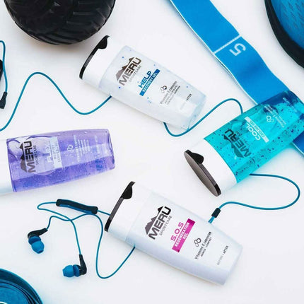 MERU ICE JELLY sportinis kremas profesionaliems salonams – vėsinantis gelio tekstūros produktas po fizinio krūvio