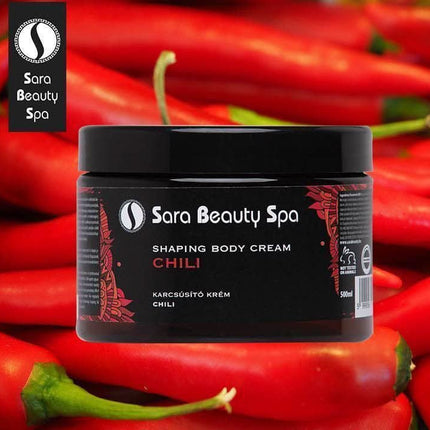 Sara Beauty Spa 500 ml masažinis kremas liekninimui – šildantis efektas kūno apvyniojimuose