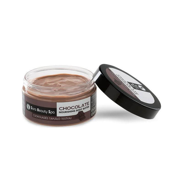 Sara Beauty Spa šokoladinis maitinamasis kūno sviestas 300 g – intensyviai maitina ir drėkina odą profesionaliems kūno procedūroms