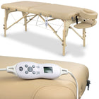 Habys THERMA TOP K607 šildomas masažo stalas 70cm smėlio spalvos su Soft Touch apmušalu salonams