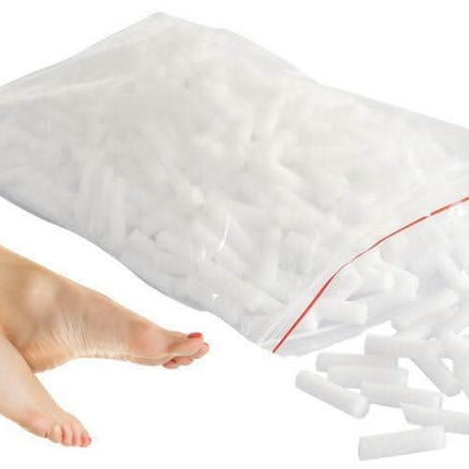 Silk Foam vienkartiniai pedikiūro putų skirtukai 500 vnt. – profesionalūs pirštų separatoriai kojų priežiūros procedūroms