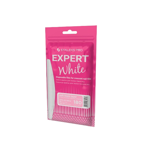 Staleks Pro Expert 40 klijuojami dildės abrazyvai D formos 180 granuliacijos 30vnt profesionaliam manikiūrui