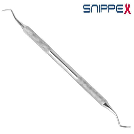 SNIPPEX pedikiūro sonda nago valo valymui ir tampona­dui — dvipusis podologijos įrankis 16 cm