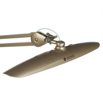 BS SONOBELLA BSL-01 auksinė stalinė lempa kirpyklai ir kosmetologijos kabinetui – stabilus clip laikiklis, 24W LED šviesa