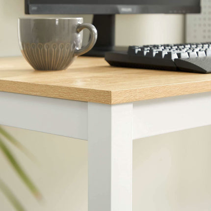 Erdvus 120x60cm manikiūro ar kirpyklos darbo stalas ąžuolo dekoru moderniems grožio salonams