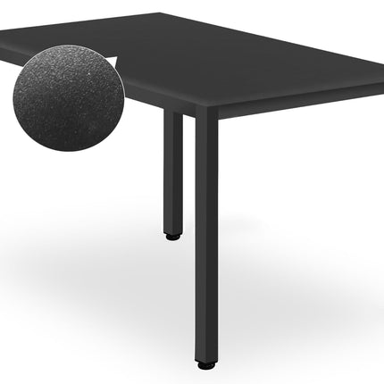 Hurtmeblowy TESSA juodas salono stalas – patvarus 120x60cm paviršius kosmetologinėms procedūroms atlikti