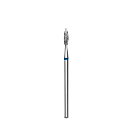 Staleks Pro deimantinis antgalis liepsnelė mėlyno žymėjimo 2,1mm manikiūro frezai