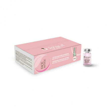 DR KRAUT ITALY stangrinantis veido serumas su sojos ir akacijos ekstraktais profesionaliai odai, 6x6 ml ampulės