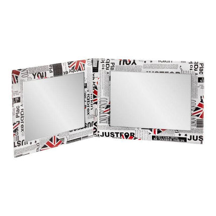 BeautyKit sulankstomas kirpyklos veidrodis Q-33 UK – dvigubas baldų elementas kirpyklai rezultatui demonstruoti